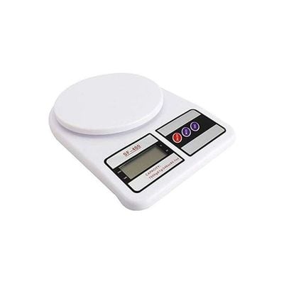 Electronic Kitchen Digital Weighing Scale White 7kg