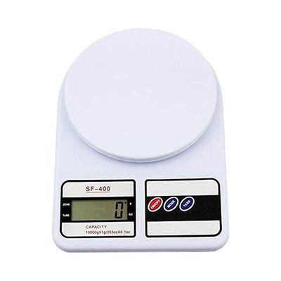 Digital Electronic Kitchen Scale White 10kg