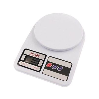 Electronic Kitchen Scale Weighing Scale 10 Kg White