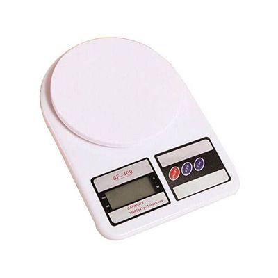 Electronic Kitchen Digital Scale (10 Kg-1 G) White