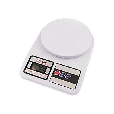 Electronic Kitchen Scale Weighing Scale 10 Kg White