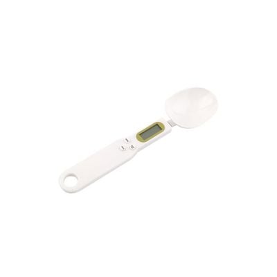 LCD Digital Kitchen Measuring Spoon White/Yellow/Grey 25x8.5x2.5centimeter