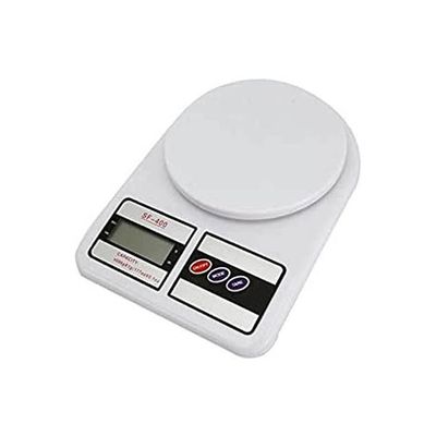 Electronic Kitchen Digital Weighing Scale 7 Kg White