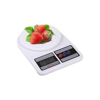 Digital Electronic Kitchen Scale White 10kg