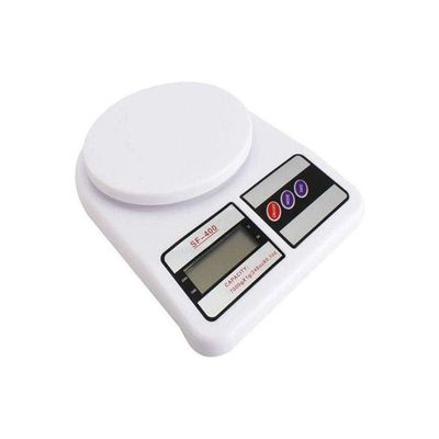 Digital Electronic Kitchen Scale With 10 Kg White