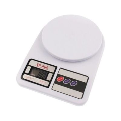 Digital Kitchen Scale White/Black 24.5x3.5x17cm