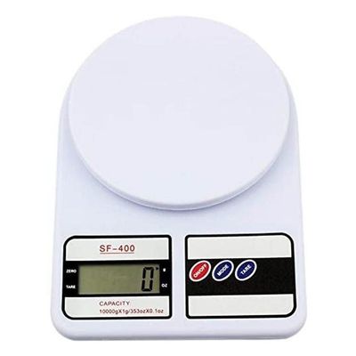 Electronic Kitchen Digital Weighing Scale 10 Kg White