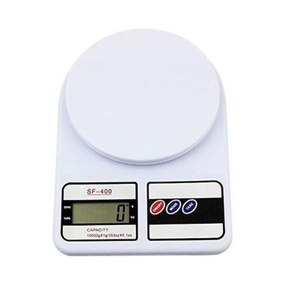 Electronic Kitchen Digital Weighing Scale White 10kg