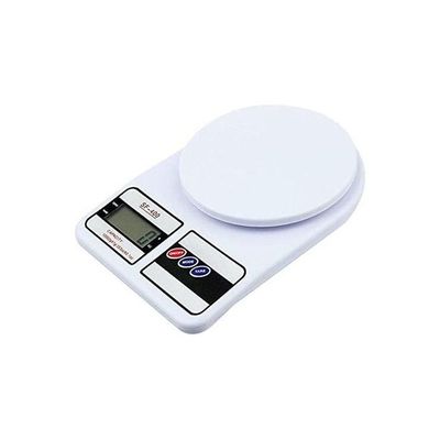 Electronic Kitchen Digital Weighing Scale White 10kg