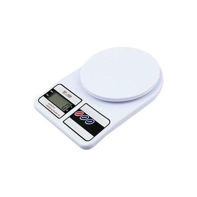 Electronic Kitchen Digital Weighing Scale 10 Kg White