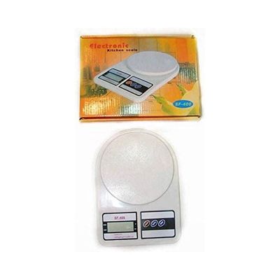 Digital Electronic Kitchen Scale White 10kg