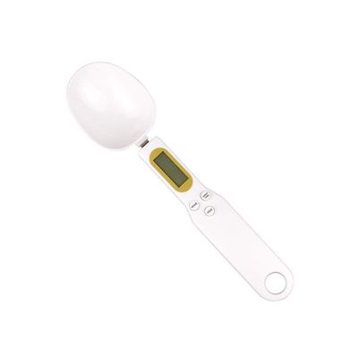 Digital LCD Measuring Spoon Scale White 22.8x5.5x2.3centimeter