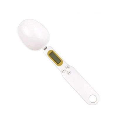 Portable Electronic Food Spoon Scale White