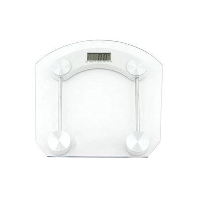LCD Digital Scale White/Silver/Clear 40x2x40centimeter