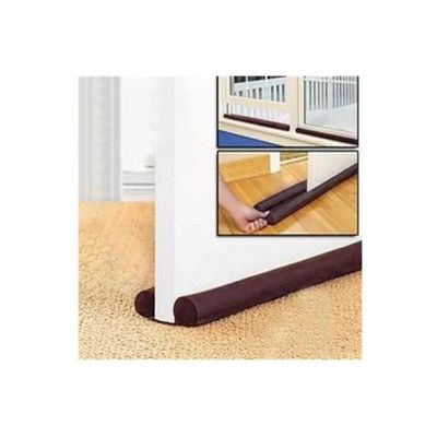 Double Door Draft Stopper Brown 80centimeter