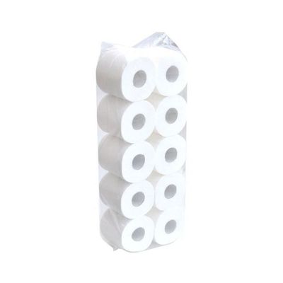Pack Of 10 Tissue Roll Paper White 50x10x20centimeter
