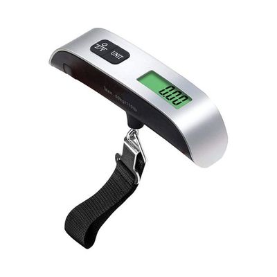 Portable Hanging Digital Scale Silver/Black 129.5x30millimeter