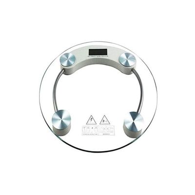 Personal Glass Scale 180kg Clear/Silver