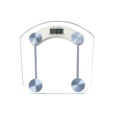 Glass Digital LCD Scale Clear/White/Silver