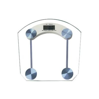 Digital Thick Glass Weighing Scale Clear/Silver