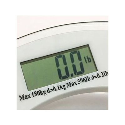 Digital LCD Electronic Glass Weighing Scale White