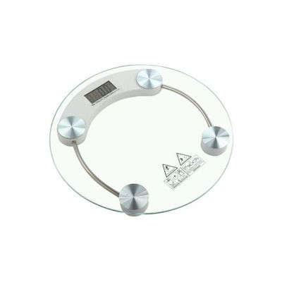 Digital Glass Round Weight Scale Clear