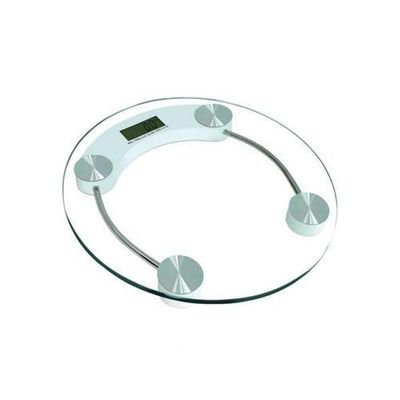 Digital Glass Round Weight Scale Clear