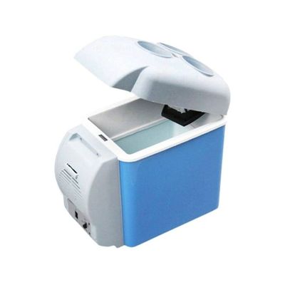Portable Car Refrigerator Cooler White/Blue
