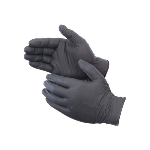 Pack Of 100 Nitrile Disposable Gloves Black M