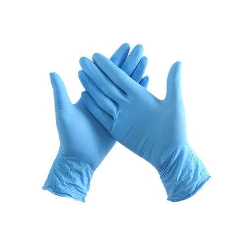 Pair Of 100 Industrial Nitrile Powder Free Disposable Gloves Light Blue XL
