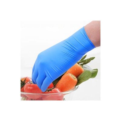 Pack Of 50 Nitrile Disposable Gloves Blue