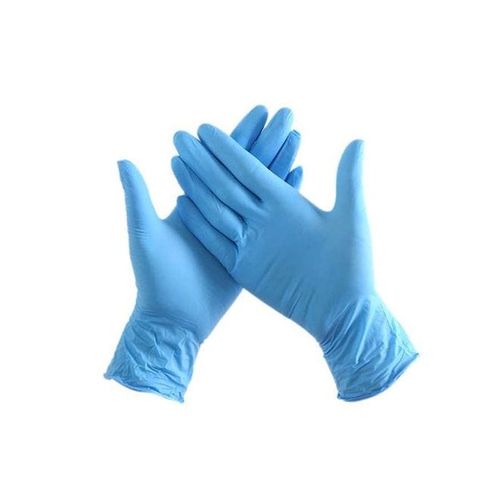 Pair Of 100 Industrial Nitrile Powder Free Disposable Gloves Light Blue M