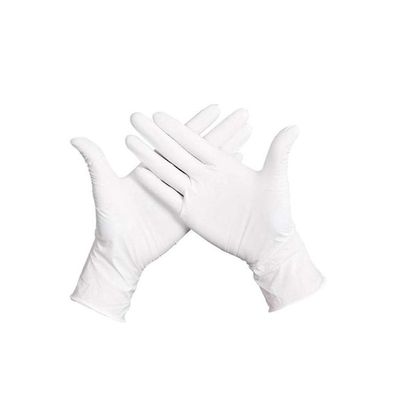 Pair Of 50 Powder-Free Sterile Food Grade Disposable Gloves White S