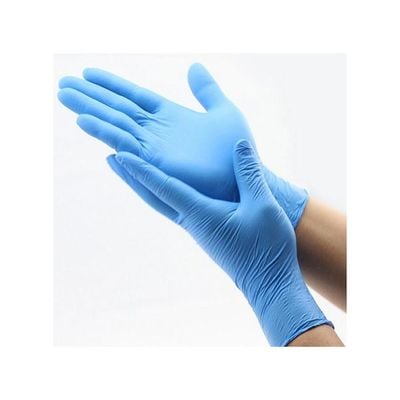 Nitrile Exam Gloves - Powder Free, Non-Sterile, Disposable,Food Safe,Indigo Color, Convenient Dispenser Pack of 100 Gloves Blue Mediumcentimeter