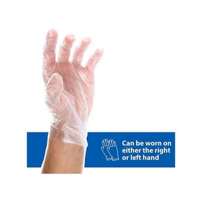 300-Piece Disposable Vinyl Hand Gloves Clear S