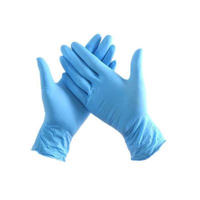Pair Of 100 Industrial Nitrile Powder Free Disposable Gloves Light Blue S
