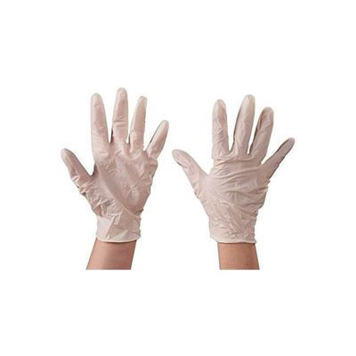 100-Piece Latex Glove Set White L