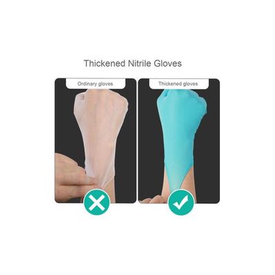 100-Piece Disposable Nitrile Examination Glove Blue S