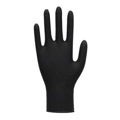 100-Piece Disposable Nitrile Gloves Set Black