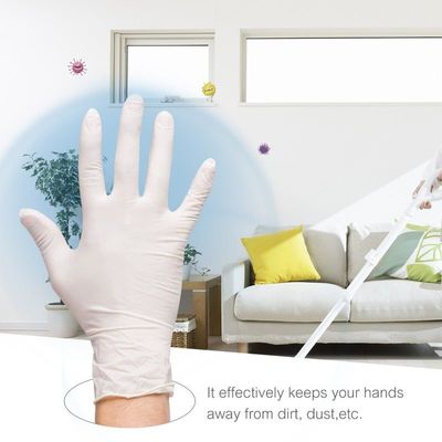 100-Piece Disposable PVC Powder Free Gloves For Home Restaurant Kitchen Catering Food Process Use White 22.00X6.80X12.00cm