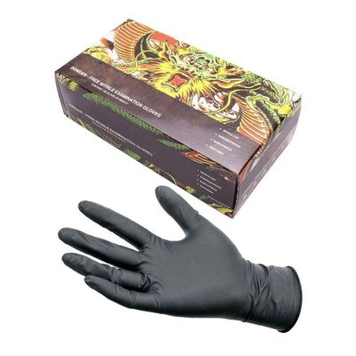 100-Piece Free Nitrile Examination Gloves Set Black
