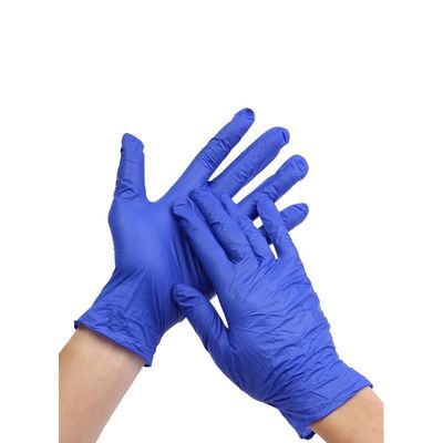100-Piece Medical Grade Nitrile Examination Gloves Blue L