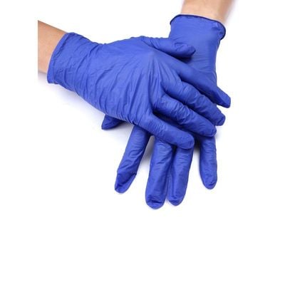 100-Piece Medical Grade Nitrile Examination Gloves Blue L