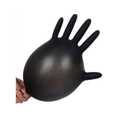 Pair Of 50 Disposable Latex Gloves Black