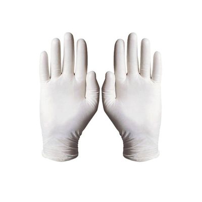 Disposal Latex Powder Free Gloves White L
