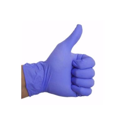 100-Piece Industrial Rubber Gloves Blue M