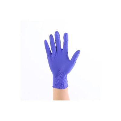 100-Piece Industrial Rubber Gloves Blue M