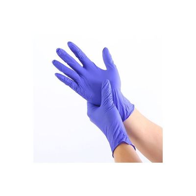 100-Piece Industrial Rubber Gloves Blue M
