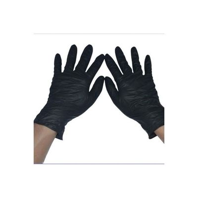 Pair Of 50 Disposable Nitrile Gloves Black