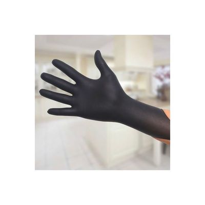 Pair Of 50 Disposable Nitrile Gloves Black